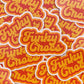 Funky Crocs Logo Stickers