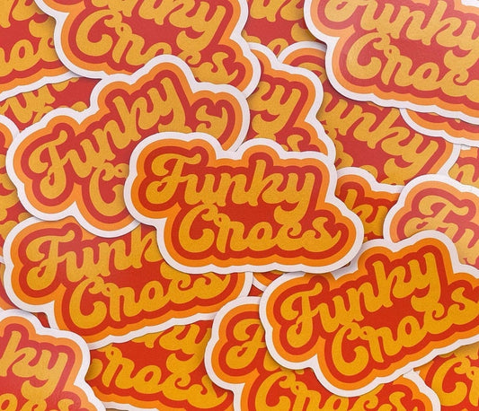 Funky Crocs Logo Stickers